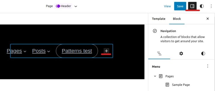 Editing a block in WordPress