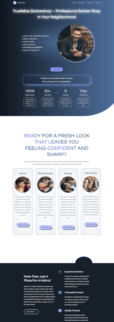 Full page pattern - Barber