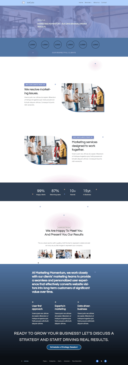 IceCubo Template - Agency, Page - About