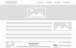 FloatAny - using scenario: Google Ads banner