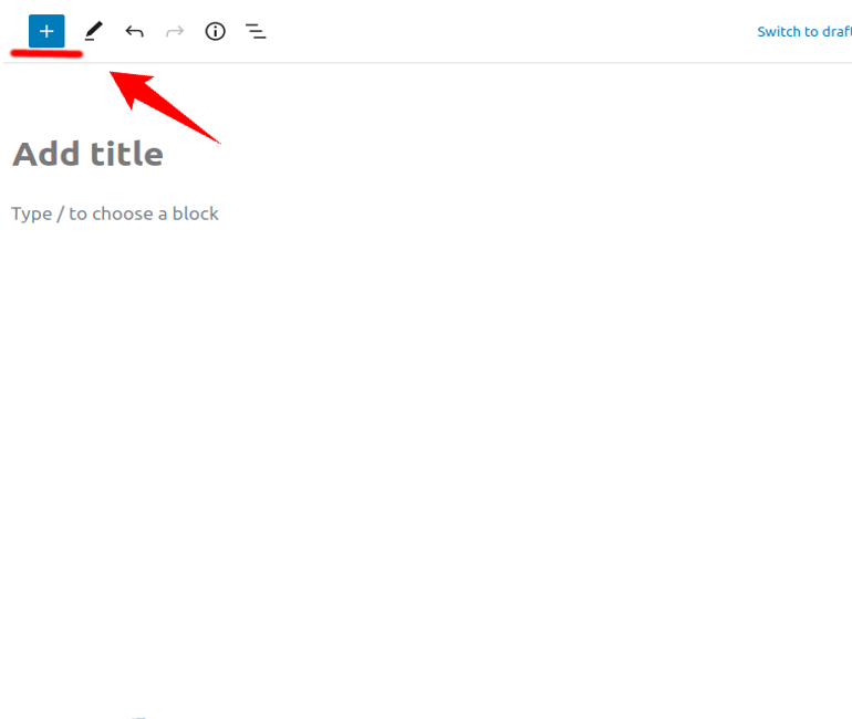 add a WordPress block