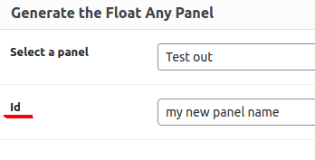 set a new MaxBoxy panel id